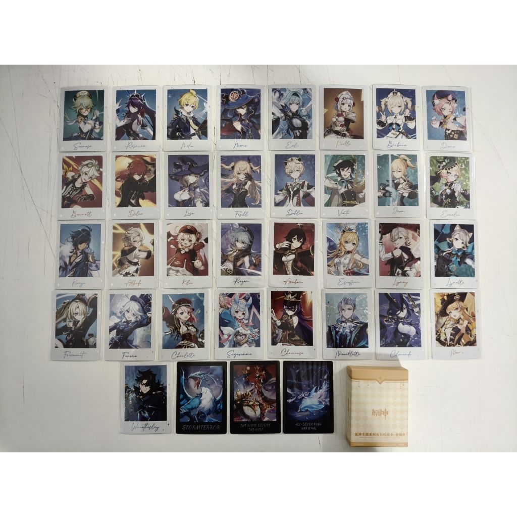 Genshin Impact Themed Series Character Collectible Card Set.B การ์ดตัวละคร ขายแยกใบ ลิขสิทธิ์แท้ (miHoYo)