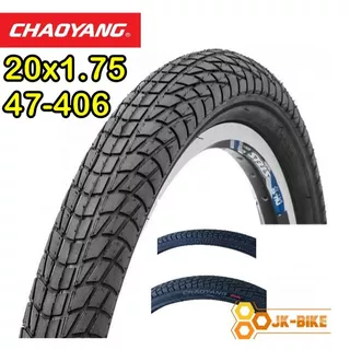 ยางนอกจักรยาน CHAOYANG 20x1.75 (47-406) ลายsemi-slick รุ่น BMX