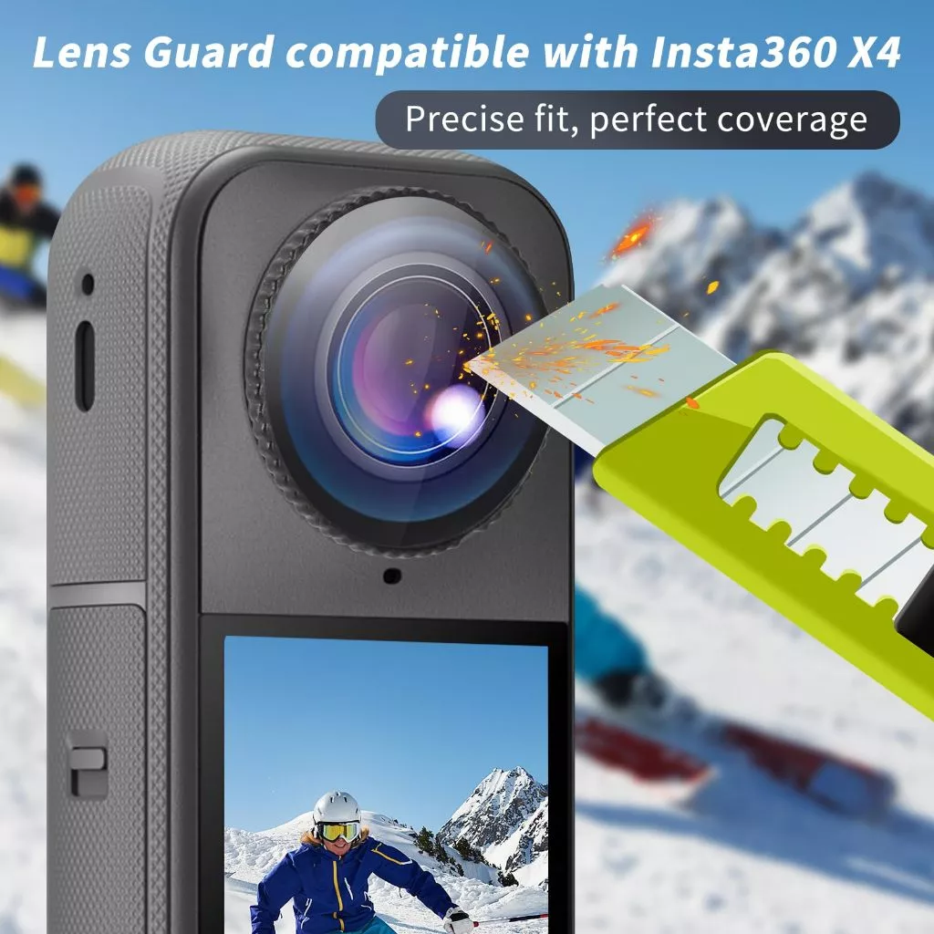 อุปกรณ์เสริม Insta360 X4 Air ชุดกันกระแทก เคสซิลิโคน + กระเป๋าเก็บกล้อง + เลนส์การ์ด Lens Guard + ฟิล์มกระจก thumbnail 4