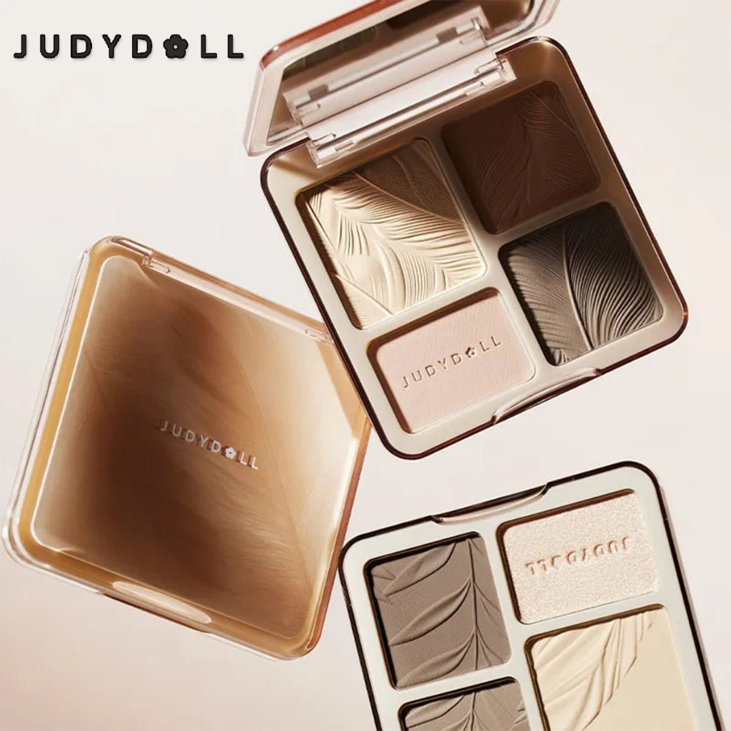 Judydoll Highlight & Contour All-In-One Palette #01 #02 บลัชไฮไลท์คอนทัวร์รวมจาน กันน้ำติดทนนาน #01 #02