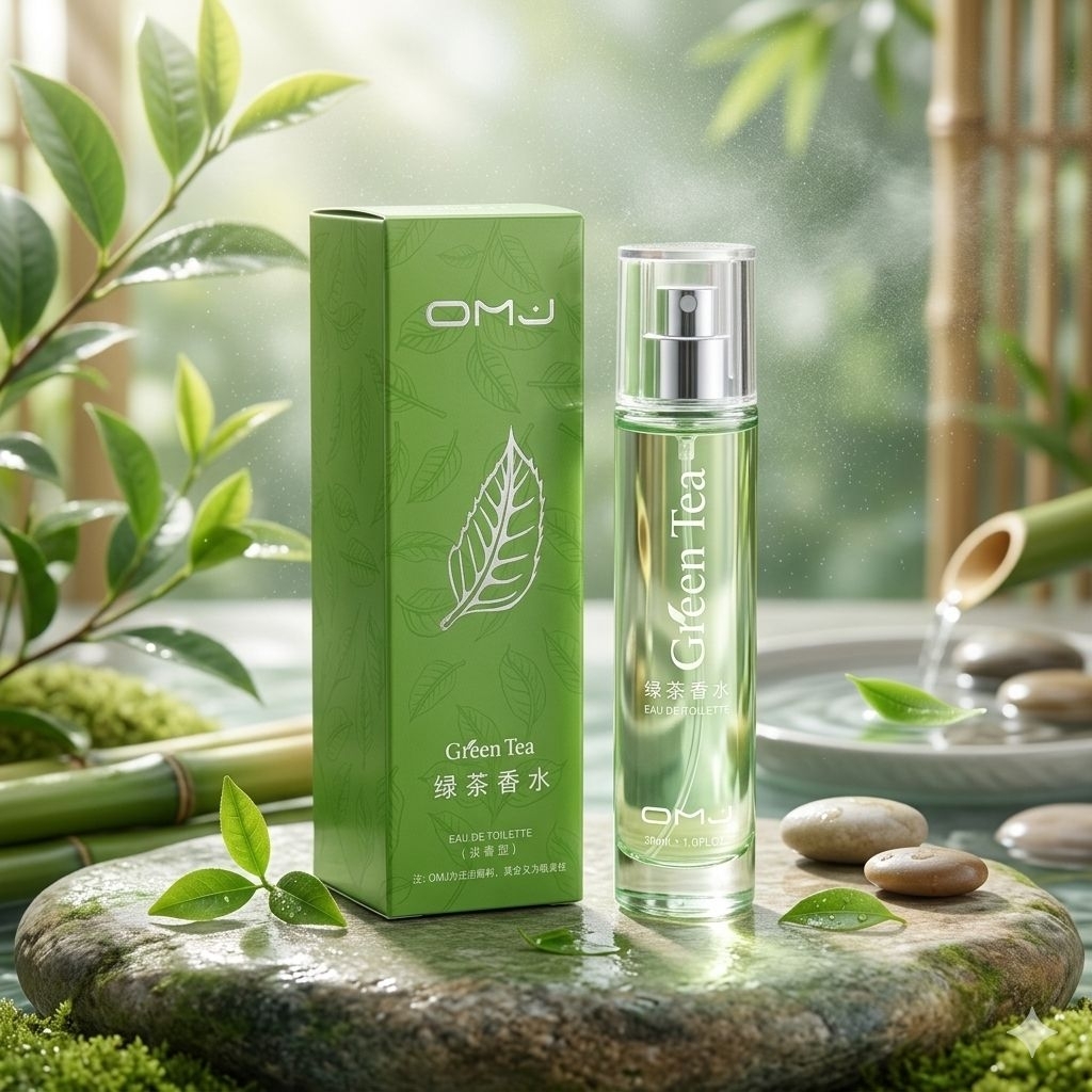 น้ำหอมกลิ่นชาเขียว OMJ Green Tea Perfume 30 ml หอมสดชื่น กลิ่นยอดชาเขียว ผสานกลิ่นดอกไม้