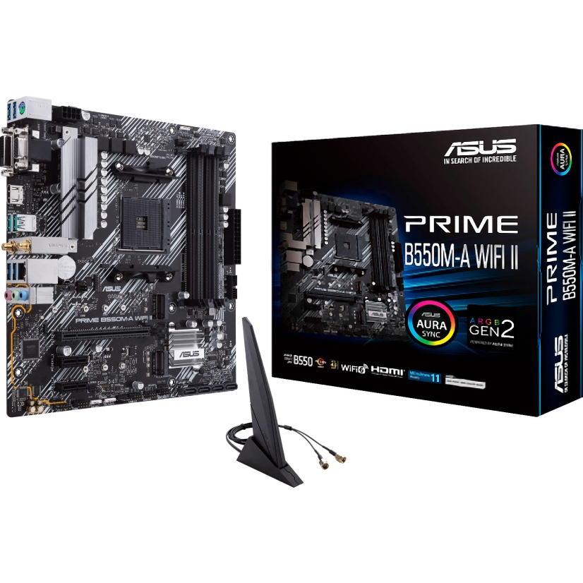 MAINBOARD (AM4) ASUS PRIME B550M-A WIFI II DDR4
