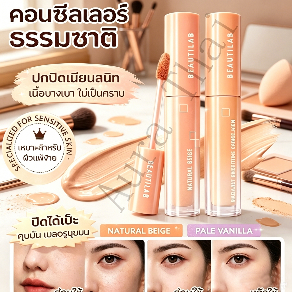 [Shopeeถูกสุดๆ]คอนซีลเลอร์สีพุทรา ปิดรอยใต้ตา รอยสิว รอยแผลเป็น คอนซีลเลอร์ concealer makeup