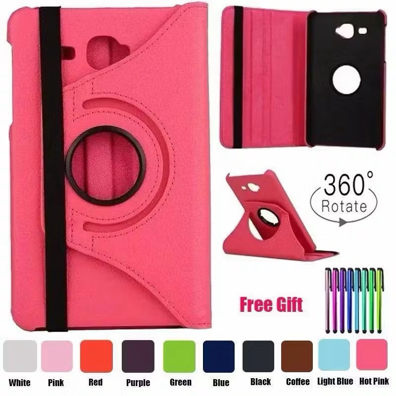 เคสฝาพับ ซองหมุน เปิดปิดได้ตั้งได้ สำหรับรุ่น T295 T280 T350 T715 T110 T8.8.0 หมุนได้360