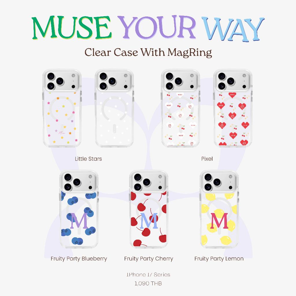 (17-18 Series) - MUSE Your Way Ver.5 Clear Case With MagRing