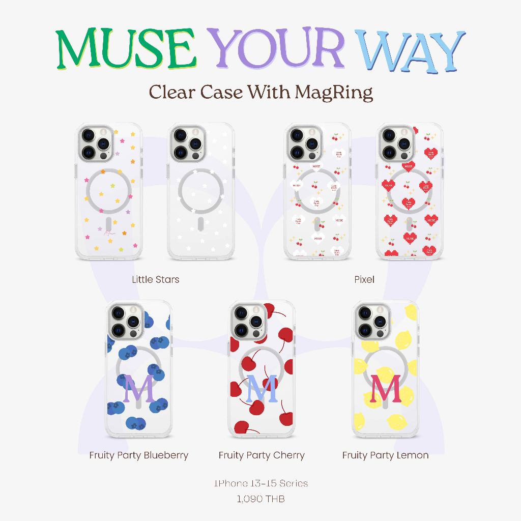 (13-15 Series) Clear Case With MagRing MUSE Your Way Ver.5