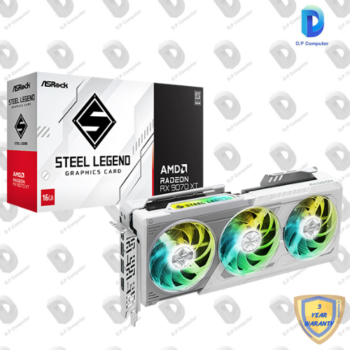ASROCK AMD RADEON RX 9070 XT STEEL LEGEND 16GB - 16GB GDDR6