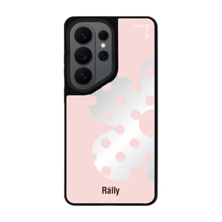 CaseClub เคสคลับ เคสกระจก เคสซัมซุง ลาย Rally Blush Bloom ดอกไม้ลายจุด สำหรับ Galaxy S26 Ultra / S26 /S25 Ultra / S25