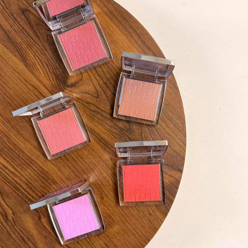 สินค้าใหม่│พร้อมส่ง🍔 Dior Backstage Rosy Glow blush & highlighter 2 in 1 สีโรซี่ธรรมชาติ ซีเรียลไลท์