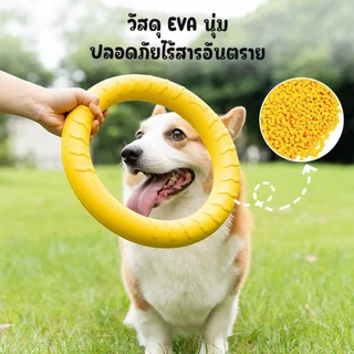 ของเล่นสุนัขออกกำลังกายลอยน้ำได้ ห่วงโยนรับจานบินและลูกบอล ช่วยคลายเครียด เสริมสร้างความสัมพันธ์กับเจ้าของ