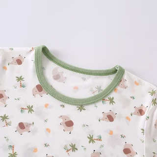 ชุดนอนเด็ก รุ่น Fluffon ผ้าใยไผ่ ผ้าใยไม้ธรรมชาติ นุ่มนิ่ม เย็นสบาย เสื้อนอนเด็ก พร้อมกางเกง เสื้อผ้าเด็กอ่อน ไม่ร้อน