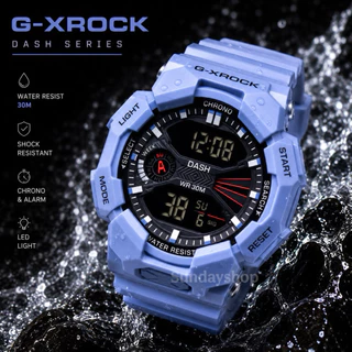 (GX-02) นาฬิกาข้อมือSport กันน้ำ ไฟLED ทรงSport สวย สุดฮิต