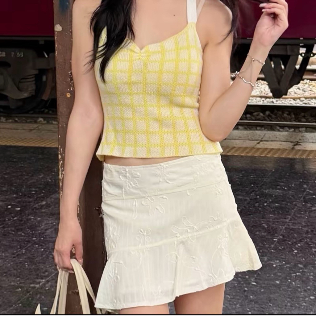 Choice Polar.bkk | Veliss Skirt กระโปรงเอว ต่ำ กระโปรงทรงเฉียง ผ้าพลิ้วเบา **ไม่มีซับกางเกง** สามารถ