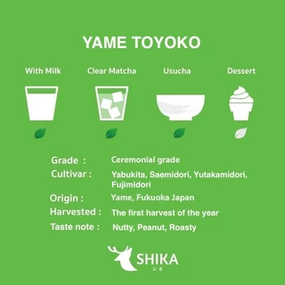 SHIKA MATCHA | YAME TOYOKO CEREMONIAL MATCHA ยาเมะ โทโยโกะ เกรดพิธีการ มัทฉะ 🌱 ผงมัทฉะแท้ 100%