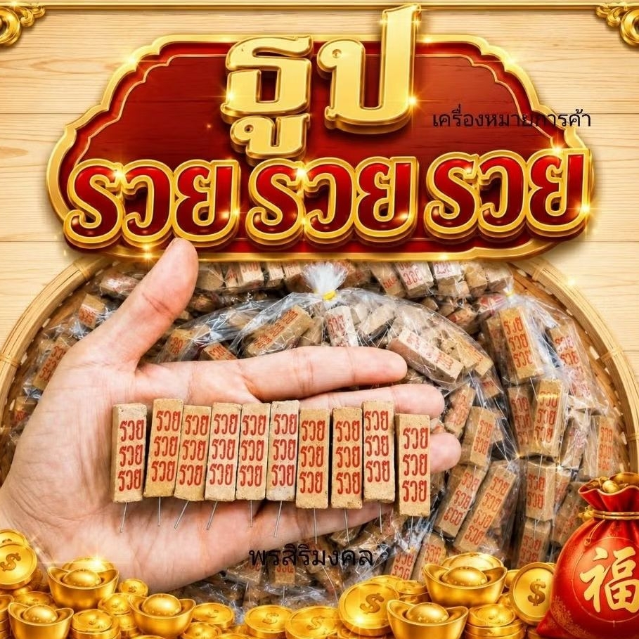ธูปรวย 500 แท่ง พร้อมคาถาบูชา