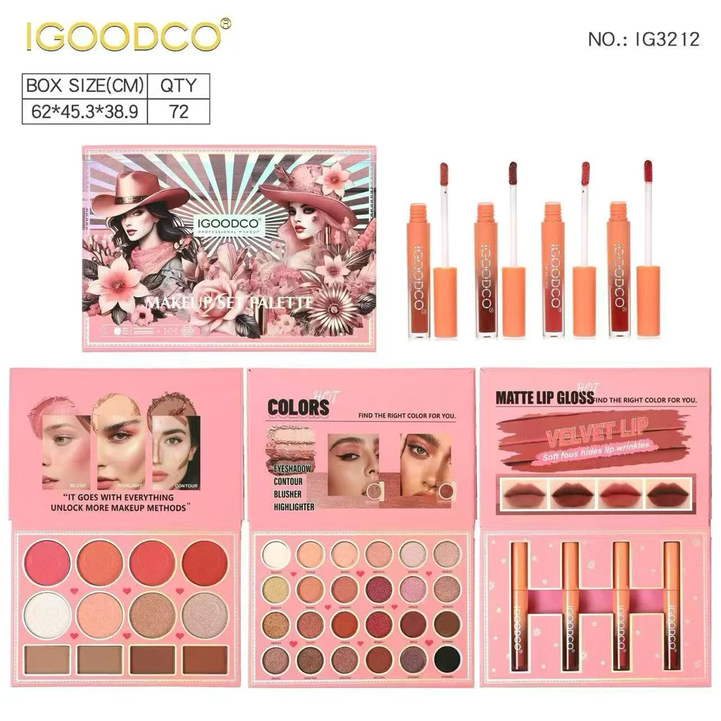IGOODCo Cow girl’s palette with lip gloss