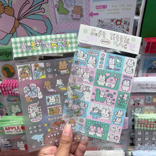 (Sticker) babidi : HOT SUMMER / สติกเกอร์ลายกระต่ายสีน้ำตาล