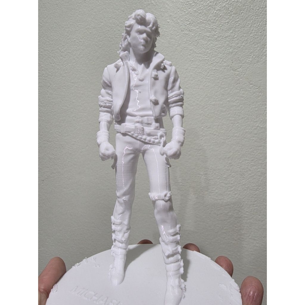 โมเดล Michael Jackson สร้างจากเครื่อง 3D Printer วัสดุ PETG แข็งแรง สูง 150-180 mm.