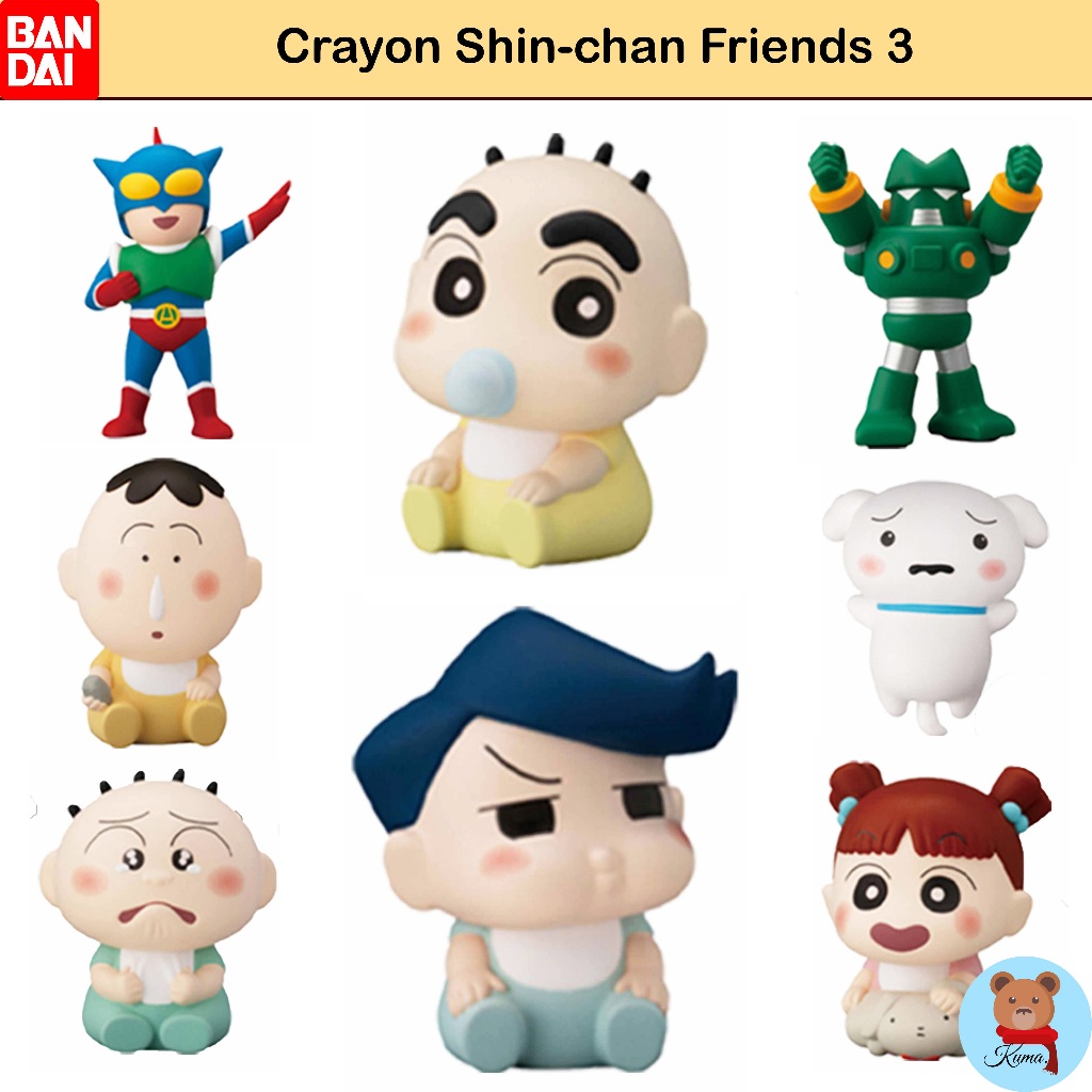 รุ่น3 Crayon Shin-Chan Friends 3 Bandai shinchan models🇯🇵ชินจัง โมเดล บันได