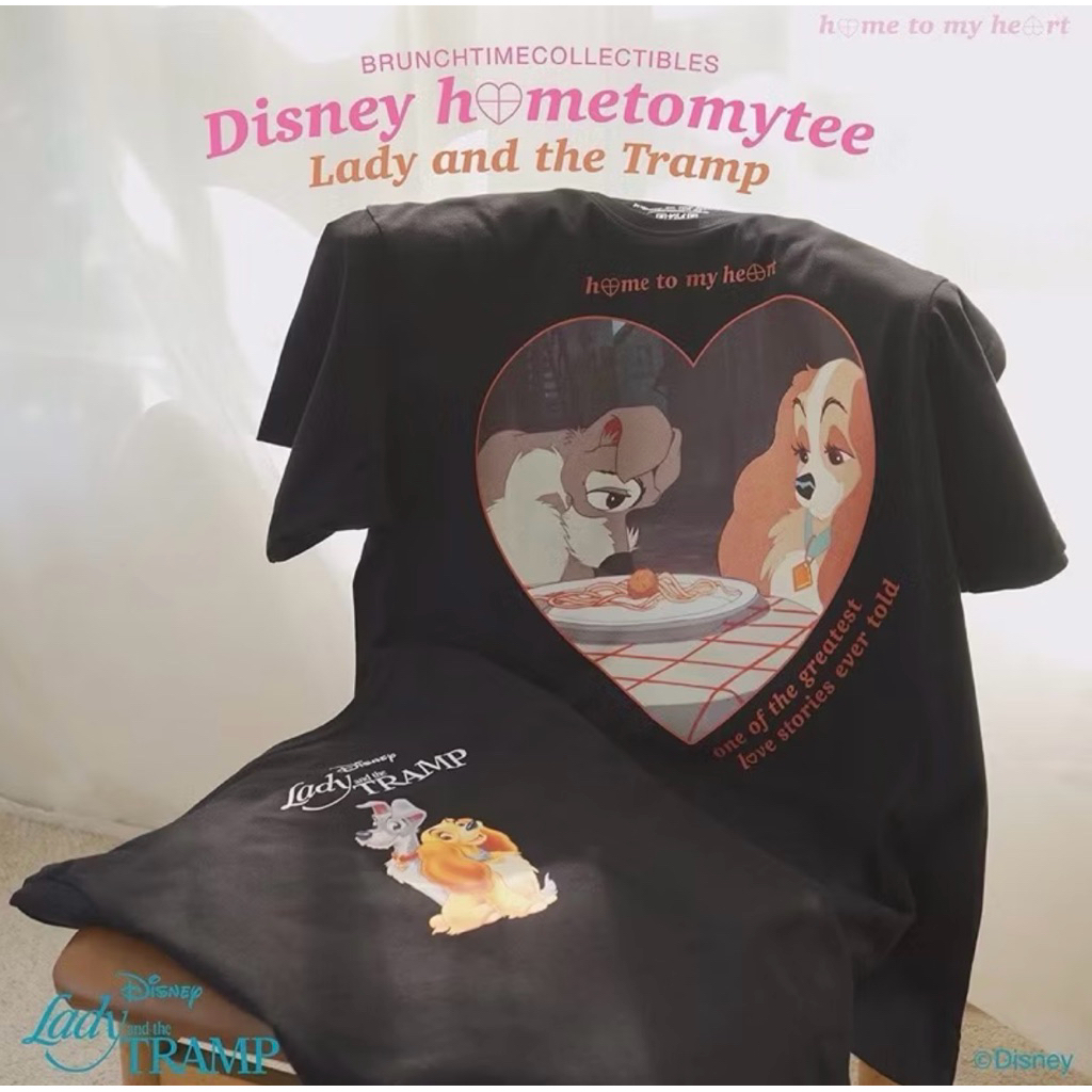 เสื้อhome to my heart ลาย lady and the tramp