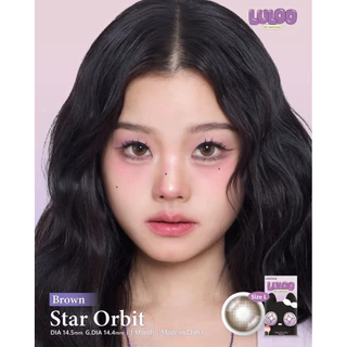 🔥คอนแทคเลนส์✨ขนาดบิ๊กอาย✨Star Orbit (LULOO) Brown / Gray
