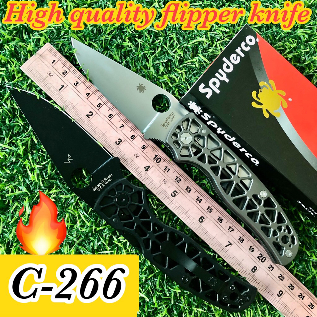 High quality flipper knife C-266 for collection and camping use