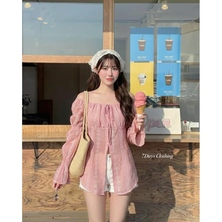𝟳𝗗𝗮𝘆𝘀 𝗖𝗹𝗼𝘁𝗵𝗶𝗻𝗴 - 🍧Baby Yaya เสื้อญาญ่าผ้าโรซี่