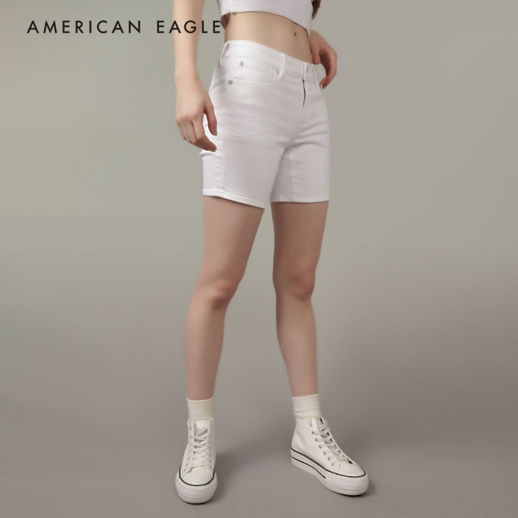 American Eagle Next Level Low-Rise Skinny Bermuda Denim Short กางเกง ยีนส์ ผู้หญิง ขาสั้น (EWSS 033-7904-100)