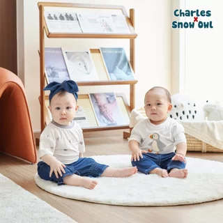 (ส่งด่วน) Charles x Snow Owl เสื้อโอเวอร์ไซส์ (Oversized T-Shirt)