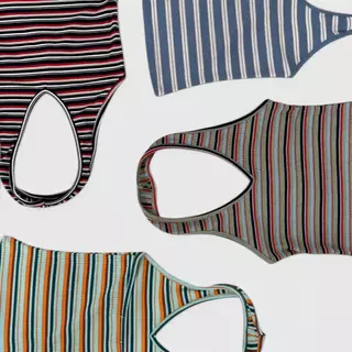 Atipashop - Sicily Halter Top เสื้อคล้องคอผ้าร่อง ยืดเยอะใส่สบาย