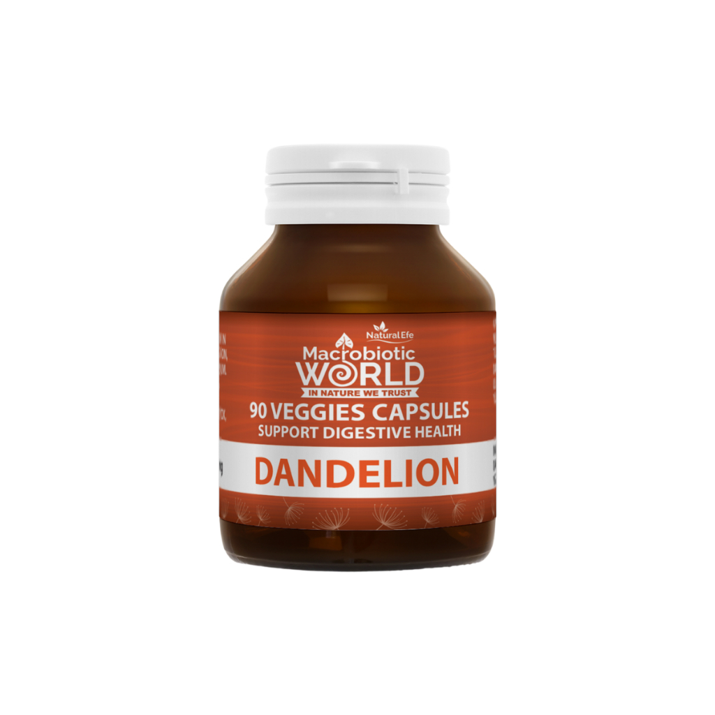 Organic/Bio Dandelion Roots 90 Veggies Capsules รากแดนดิไลออนแคปซูล l Macrobiotic Future Natural Efe