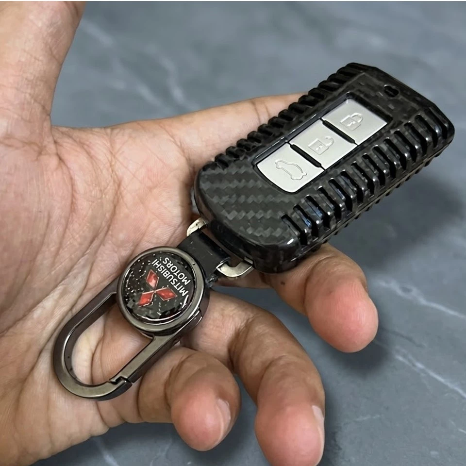 เคสรีโมทรถ Mitsubishi Pajero XForce 2026 คาร์บอนไฟเบอร์แท้  T-Carbon (Top Product ; Carbon Fiber Key Case)  Key Sets ; M thumbnail 6
