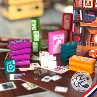 Bookshelf วัตถุรูปเล่ม ภาษาไทย [TH] / แมวส้มจิ๋ว / Playmat Camping (Tinderblox/Barbecube/TTT) เกม WDG [Boardgame]