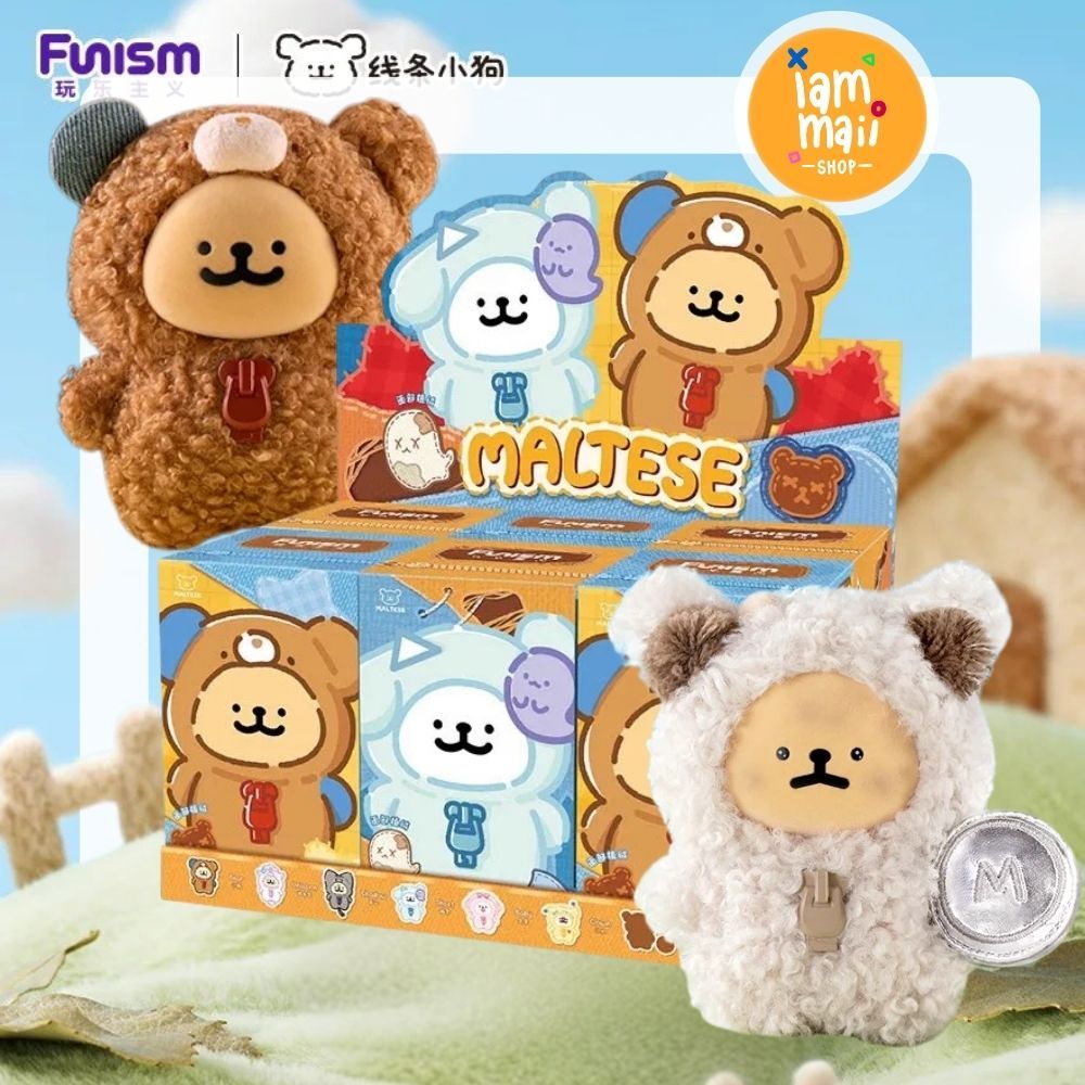 [ยกกล่อง] Maltese My Good Companion Vinyl Plush Funism พวงกุญแจ พร้อมส่ง