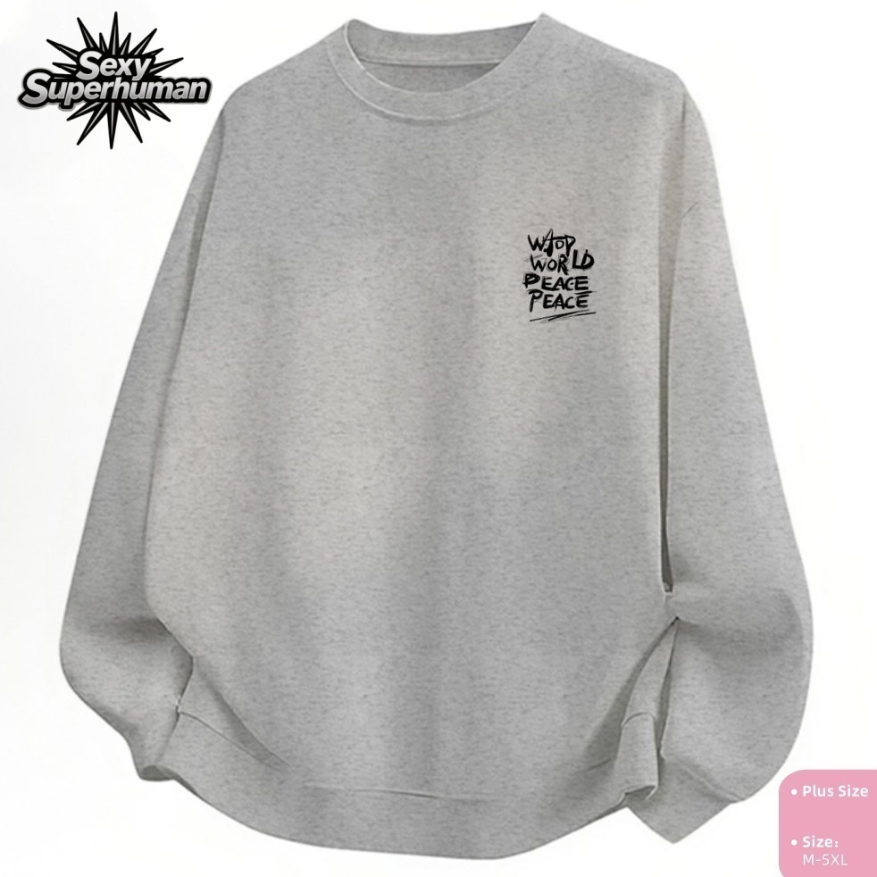 เสื้อกันหนาวคู่รัก Unisex ไซส์ใหญ่ Oversize เท่ๆ ผ้านำเข้า เนื้อนุ่ม ใส่สบายมาก ราคาถูก