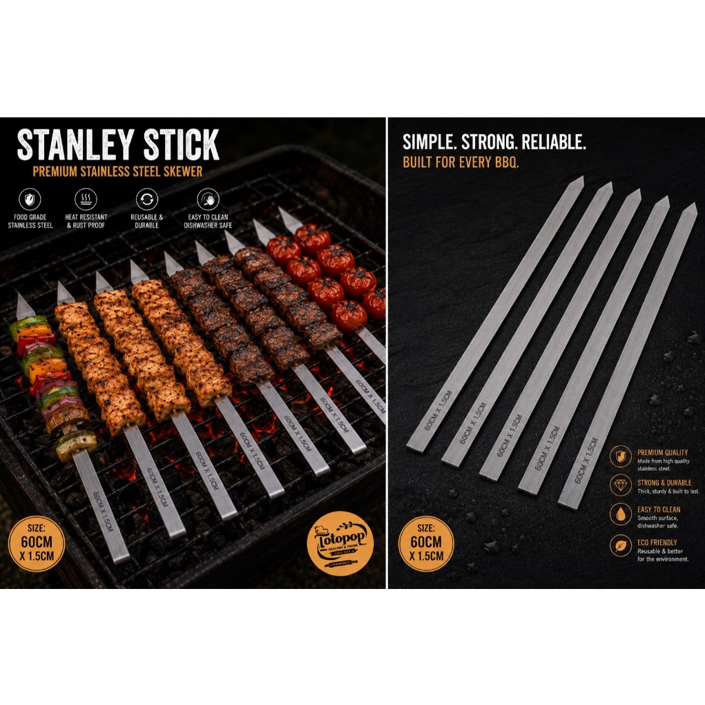 เหล็กย่างบาบีคิว​ (BBQ Metal Stick)​