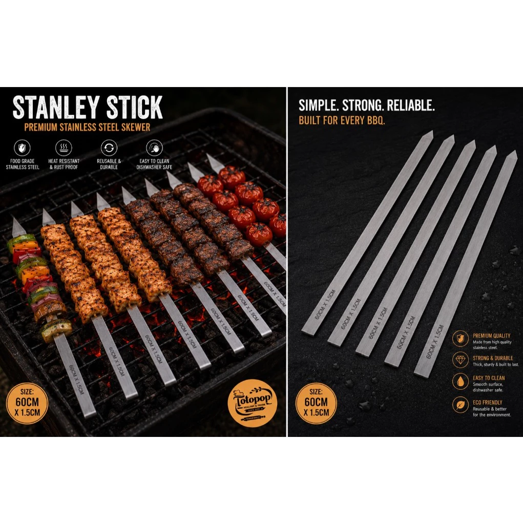 เหล็กย่างบาบีคิว (BBQ Metal Stick)
