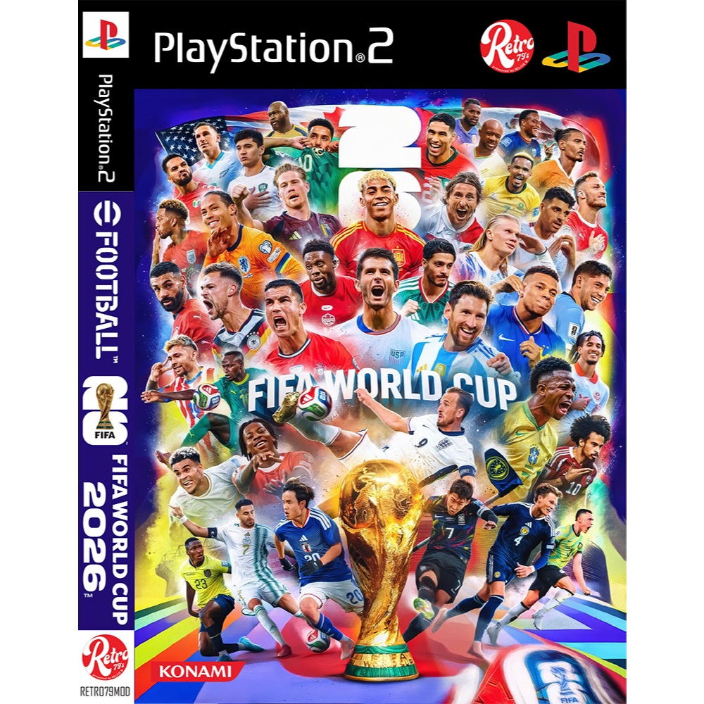 🎮 แผ่นเกมส์ PS2 💿 PES EFOOTBALL 2026 - FIFA World Cup 2026 ⚔️  - PlayStation 2
