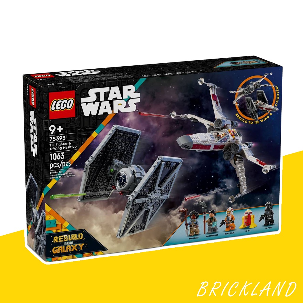 LEGO Star Wars 75393 TIE Fighter & X-Wing Mash-up ของแท้ 100% พร้อมส่ง (สภาพกล่อง80%)
