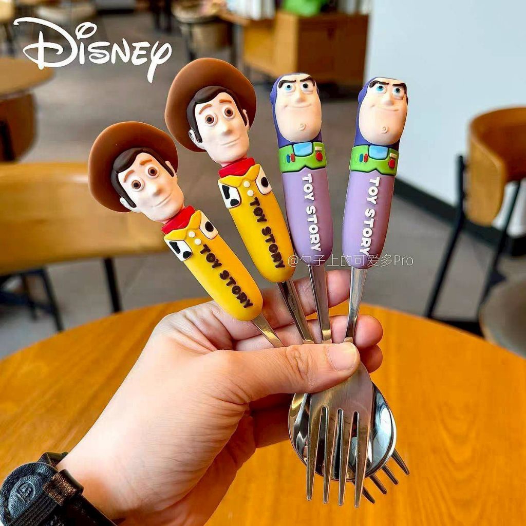 ชุดช้อน/ส้อม Toy Stoy สินค้าลิขสิทธิ์แท้💯💯💯 วัสดุเป็นสแตนเลส 304 ขนาดความยาว 17 cm ราคาคู่ละ 219 บาท