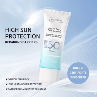 HOSSR Organic Extra Light Fluid Sunscreen SPF50+ PA++++ 40 ml กันแดดเนื้อเซรั่มฟลูอิด สัมผัสเบาสบายผิว ซึมไว