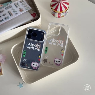 [พร้อมส่ง] เคสใส Always with me (แบบแกะหลังใส่รูปได้)