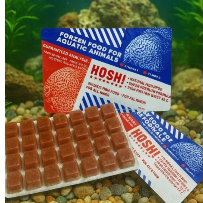 ไรฝุ่นแช่แข็ง (ไรแดง) Hoshi ✨ส่งด่วน✨ไรน้ำจืด สำหรับ ปลา กุ้ง ปู สัตว์ขนาดเล็กทุกชนิด