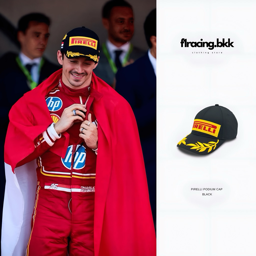 ( สินค้าลิขสิทธิ์เเท้100% ) Pirelli Podium Cap black