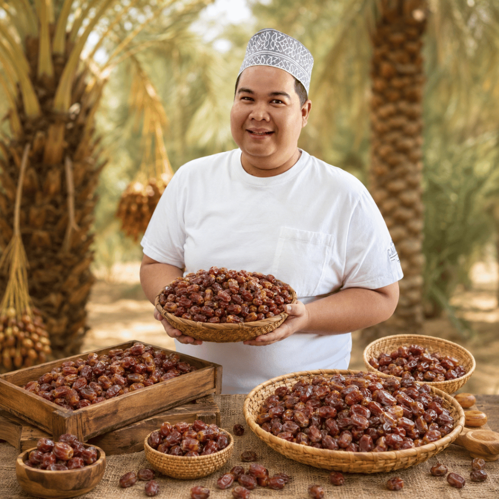 [นำเข้าของแท้100%] อินทผลัม คาลาส เกรดพรีเมี่ยม 500 กรัม Khalas บังอิ๊บ ฟาเดียร์ ฟู้ด