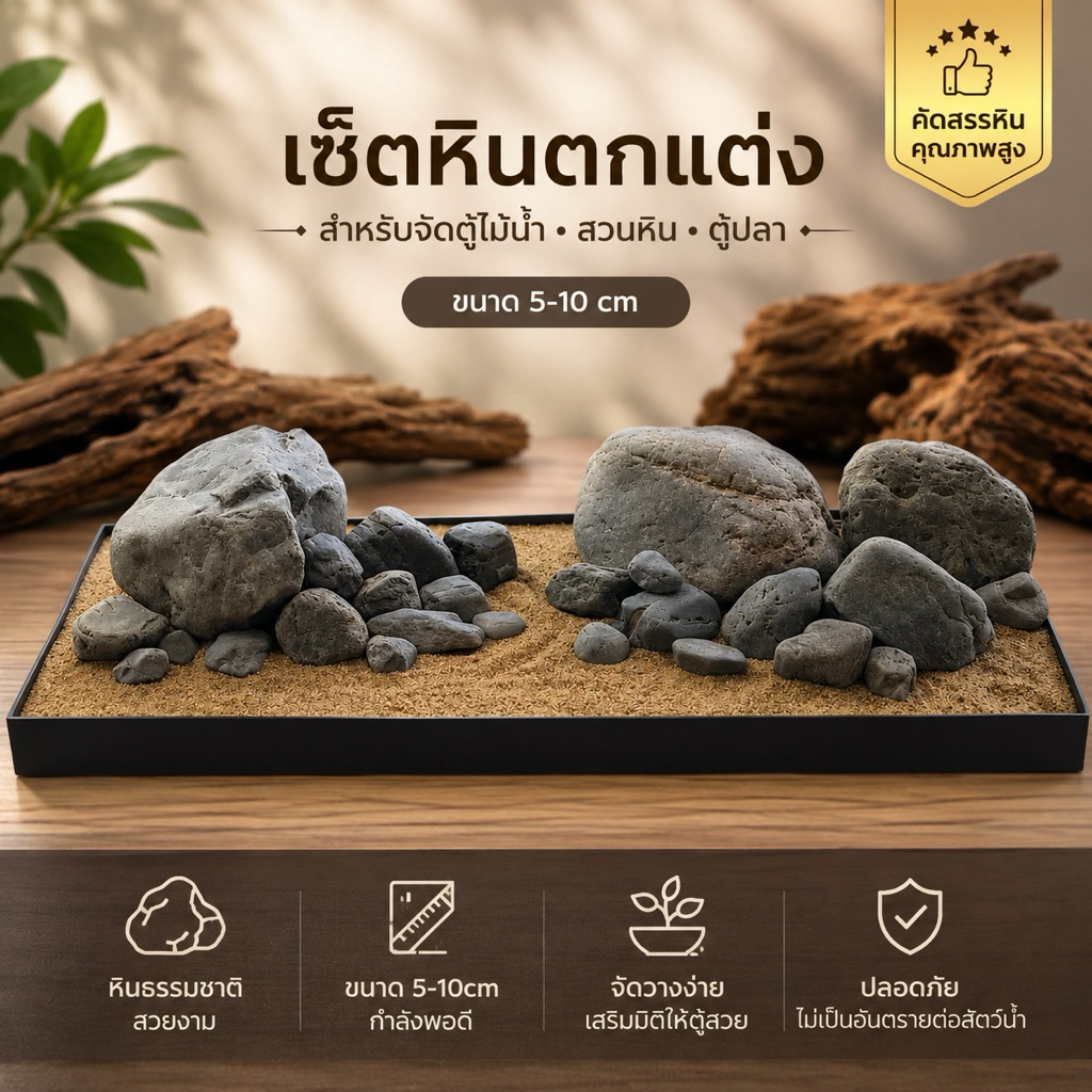 หินเซนริว🪨(ไทย) แต่งตู้ปลา