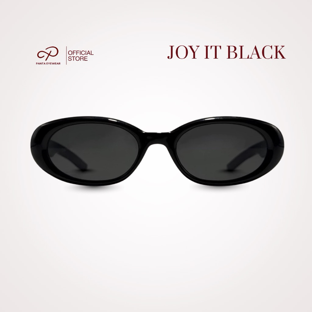 [ รุ่นฮิต ยอดแตก ] PANTA | (พร้อมซอง) JOY IT : BLACK แว่นกันแดด UV400
