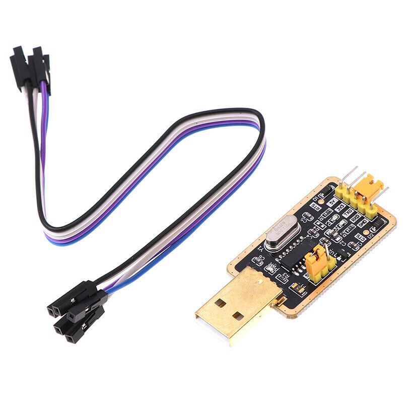 USB to TTL UART CH340G 3.3V/5V พร้อมสาย Dupont สำหรับ ESP32 ESP8266 STM32 Arduino