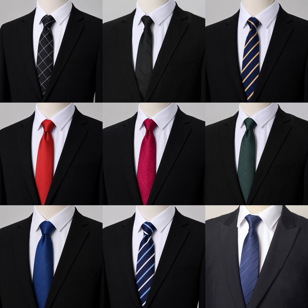 (กว้าง 7 CM.) NECKTIE NUTTHA - พร้อมส่ง👔 เนคไทแบบสำเร็จรูป เนคไทสีพื้น เนคไทสีดำล้วน เนคไทข้าราชการ เนคไทนักศึกษา