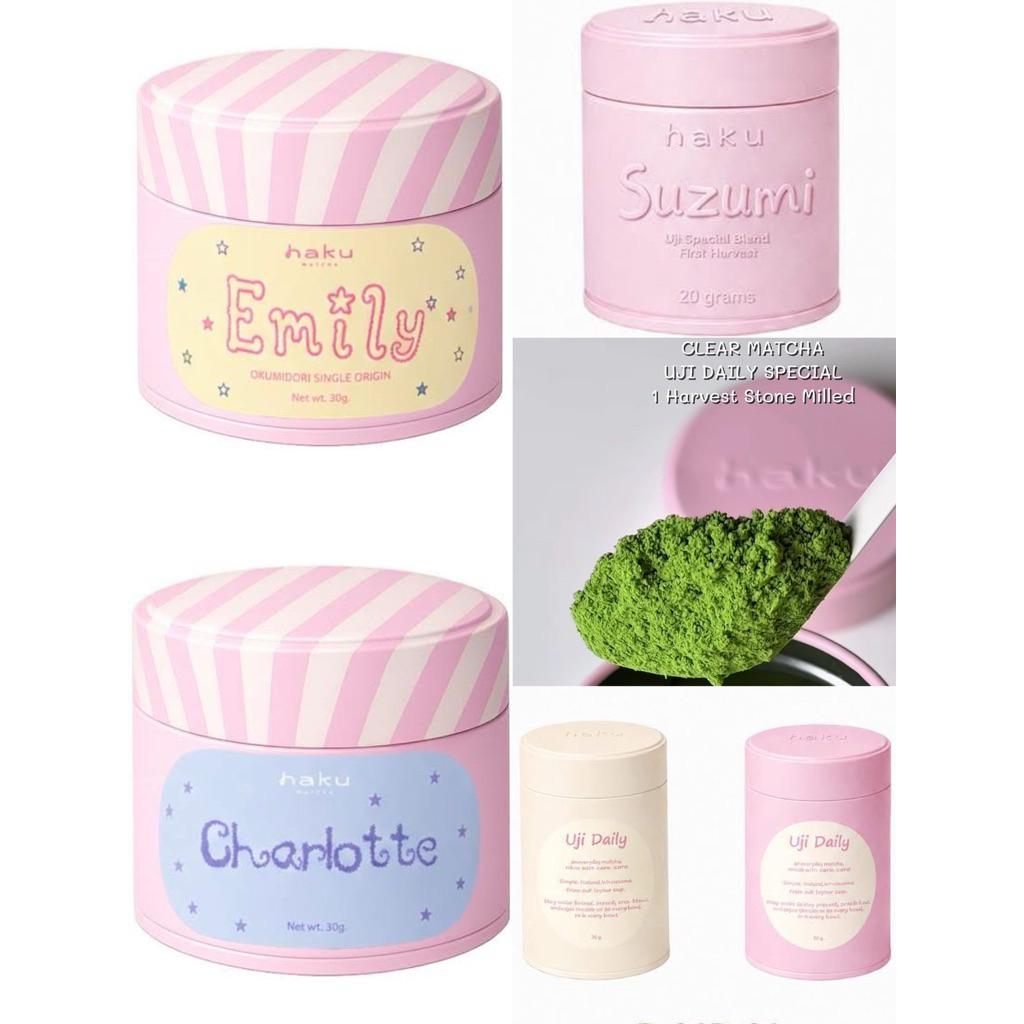 ลดล้างสต็อค‼️พร้อมส่งด่วน1วันถึงค่ะ ใช้โค้ดลดได้ค่ะ HAKU Matcha Yame Yamachii Ceremonial Suzumi H04 เก็บแช่ฟรีซ